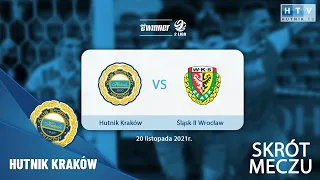 Skrót meczu: Hutnik Kraków - Śląsk II Wrocław (eWinner 2.Liga - sezon 2021/22)