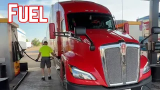 Fueling the Semi-Truck at Loves Truck Stop