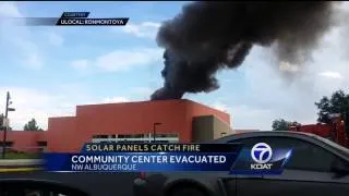 Solar Panels Catch Fire: Community Center Evacuated