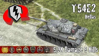 T54E2  Shark |  5,9K Damage 5 Kills  |  WoT Blitz Replays