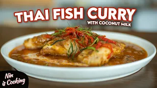 How to make a RICH & CREAMY Thai Fish Curry with Coconut Milk