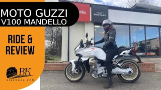 Moto Guzzi V100 Mandello riding and walk around review