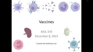 Immunology Fall 2023: Lecture 35 Vaccines