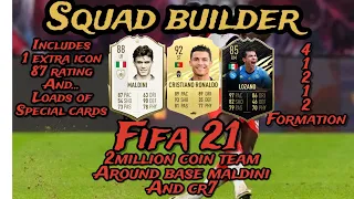 Insane FIFA 21 squad builder!! 2million coin squad around ronaldo and maldini-fifa 21 ultimate team