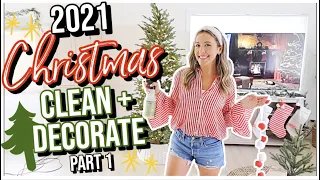 2021 CHRISTMAS CLEAN AND DECORATE PART 1! 🎄🏡 DECORATE THE NEW HOUSE WITH ME! @BriannaK Homemaking