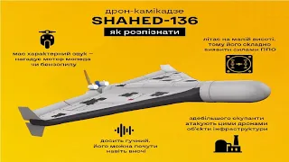 Дрон-камікадзе Shahed-136. Характеристика дрона-камікадзе. Гучні та непомітні для ППО.