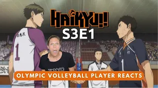 Olympic Volleyball Player Reacts to Haikyuu!! S3E1: "Greetings"