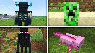 Dzień moba w Minecraft (Warden, Enderman, Smok, Creeper, Aksolotl, Osadnik)