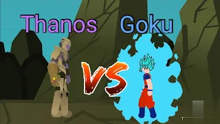 Goku vs Thanos Part-1 Stick fight of Sticknodes