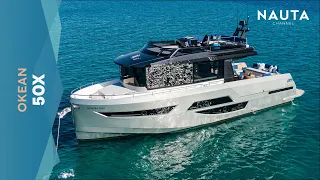 Okean Yachts - 50X - trawler - exterior and cabin tour