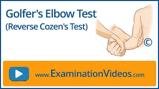 Golfer's Elbow Test  - Reverse Cozen's Test