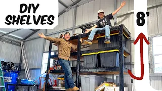 THE BEST GARAGE STORAGE SHELVES! Cheap. Easy. Fast..