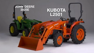 Kubota L2501 vs John Deere 3025E