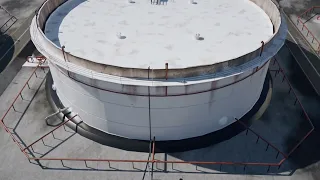 Automated oil tank cleaning system