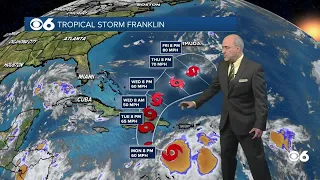 A look at projected path for Tropical Storm Franklin