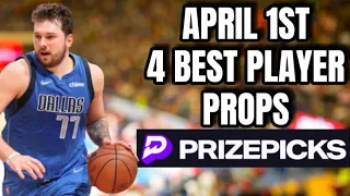 (5-1 RUN) NBA PrizePicks Today |MONDAY| 04/01/2024 | 4 BEST PROP PICKS