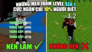 Những Mẹo Farm Ở Sea 1 Cực Ngon Chỉ Hơn 10% Người Chơi Biết Trong Blox Fruits