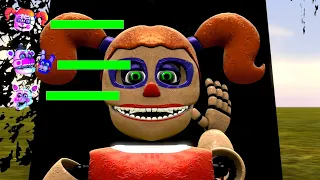 SQUID GAME vs FNaF Sister Location WITH Healthbars