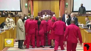 WOW - EFF Threatens Pravin Gordhan In Parliament