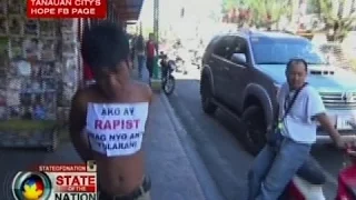 SONA: Rape suspect, ipinarada ng mayor sa Tanauan, Batangas