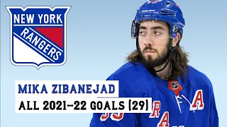 Mika Zibanejad (#93) All 29 Goals of the 2021-22 NHL Season
