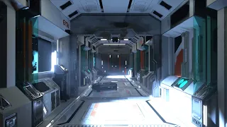 Sci-fi corridor blender