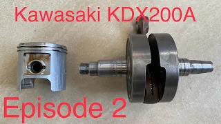 Kawasaki KDX200A engine rebuild - episode 2