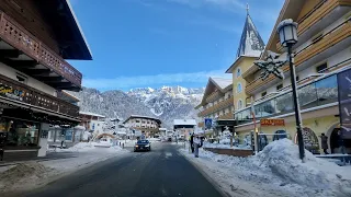 🇮🇹 Driving VAL GARDENA In Winter | DOLOMITES Scenic Drive | Italy 4k