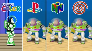 Toy Story 2 (1999) GBC vs PS1 vs Nintendo 64 vs Dreamcast ( Which One is Better! )