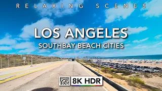 Los Angeles Beach Scenic Driving [8K HDR] 60fps ASMR Remastered