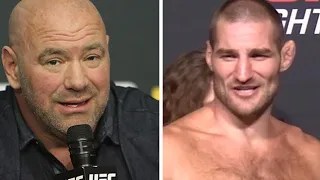 Dana White REACTS to Sean Strickland Punching a Fan