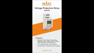 Selec Voltage Protection Relay 900VPR - 2 - 280/520V: Features and Applications