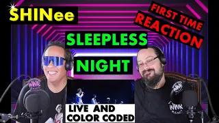 SHINee - Sleepless Night ( LIVE AND COLOR CODED) First Time Reaction!!