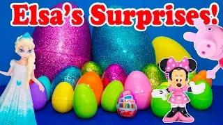 Opening Frozen Elsa Surprise Eggs With Hidden Shopkins
