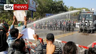Myanmar: Bullets fired as defiant protesters take to the streets