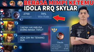 MIMPI APA GW BISA KETEMU RRQ SKYLAR? BUSET NGERI MATCH CLAUDE NYA , DI SURUH HAYA - Mobile Legends