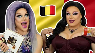 British Queens Try BELGIAN SNACKS 🇧🇪