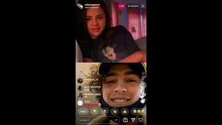 SELENA GOMEZ INSTAGRAM LIVE WITH TIMOTHEE CHALAMET / FLIRTING ? VOTING AND MORE !