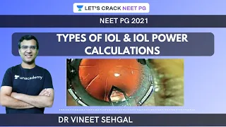 Types of IOL & IOL Power Calculations  |  NEET-PG 2021 | Vineet Sehgal