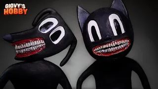 Cartoon Cat & Cartoon Dog ➤ Trevor Henderson Creatures ★ Polymer Clay Tutorial