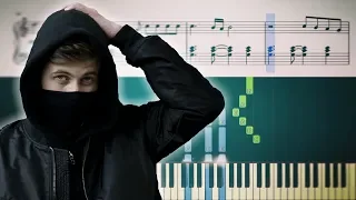 Alan Walker - Faded - Piano Tutorial + SHEETS