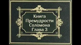 Книга Премудрости Соломона. Глава 3