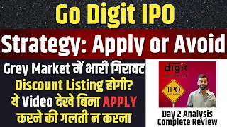 STRATEGY🔥Go Digit IPO Apply or Avoid | Go Digit IPO GMP Crashed