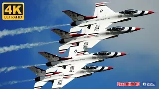 🌟 USAF F-16 THUNDERBIRDS 🌟 Demonstration Team at RIAT 2017 [*UltraHD and 4K*]