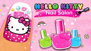 Hello Kitty Nail Salon Makeup Game - Learn to Decorate Nails - Baby Games Videos