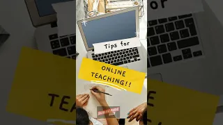 Tips for online teaching #Shorts