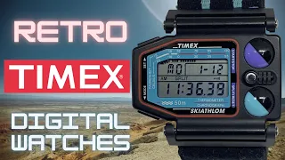 TIMEX RETRO DIGITALS - 70s 80s and 90 vintage digital watch overview with history of Timex #timex
