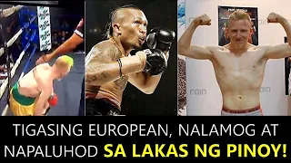 Tigasing European Nalamog at Napaluhod sa Lakas ng Pinoy Boxer!