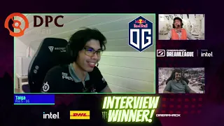 TAIGA INTERVIEW WINNER AFTER - OG VS TEAM LIQUID - DPC WEU 2021/2022 Tour 2: Division I