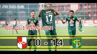 PSBI Blitar 0 vs 14 Persebaya  All Goals & Highlights Piala Indonesia 2018